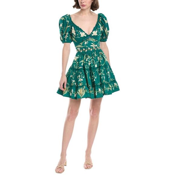 Agua By Agua Bendita WomensEsmeralda Mini Dress, Green - www.joarbit.com